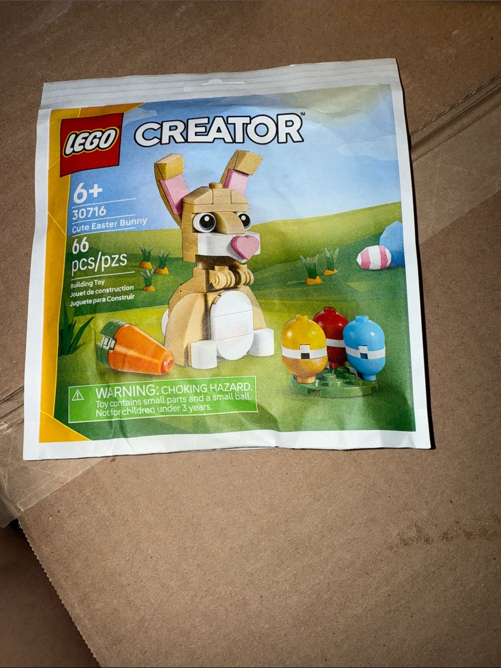 LEGO Creator Bunny Building Toy in Tan, White, Pink, Blue, Yellow, Red - Picture 3 of 3